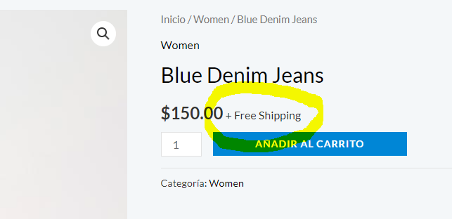 ¿Cómo Quitar «+Free Shipping» en WooCommerce?